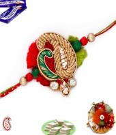 Zardosi Rakhi Gifts toHanumanth Nagar, flowers and rakhi to Hanumanth Nagar same day delivery