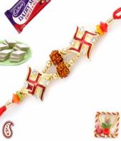 Swastik Rakhi Gifts toHanumanth Nagar, flowers and rakhi to Hanumanth Nagar same day delivery