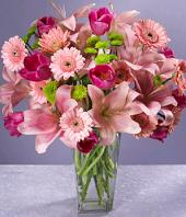 Pink Blush Gifts toHyderabad, flowers to Hyderabad same day delivery