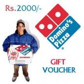 Dominos Gift Voucher 2000 Gifts toIndia, Gifts to India same day delivery
