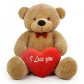 I Love you Teddy Bear Gifts toIndia, teddy to India same day delivery