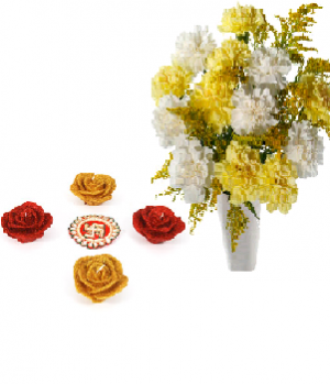 Blooming Friendship with Colorful Rose Diyas