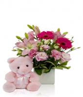 Surprise in Pink Gifts toLalbagh, flowers to Lalbagh same day delivery