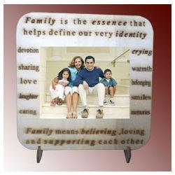 Personalized Family Photos on wood Desktop
