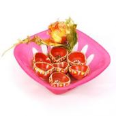 Beautiful Earthen Diya Set Gifts toBenson Town,  to Benson Town same day delivery
