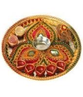 Pooja Thali Gifts toCunningham Road, arthi thali to Cunningham Road same day delivery