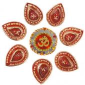 Terracotta Diya Set Gifts toHAL,  to HAL same day delivery