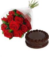 Roses and Cake Gifts toLalbagh,  to Lalbagh same day delivery