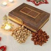 Dry fruit Gift in Engraved box Gifts toJayanagar, dry fruit to Jayanagar same day delivery