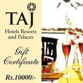 Taj Gift Voucher 10000 Gifts toRewari, Gifts to Rewari same day delivery