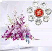 Floating Wishes and Exotic Charm Gifts toIndia, Combinations to India same day delivery