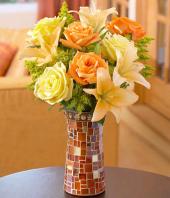 Autumn Bliss Gifts toIndia, sparsh flowers to India same day delivery