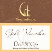 Gili Gift Voucher 2500 Gifts toIndira Nagar, Gifts to Indira Nagar same day delivery
