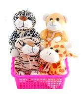 Group of Cute Soft animals Gifts toIndia, teddy to India same day delivery