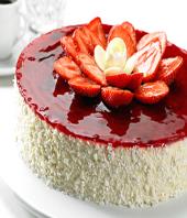 Strawberry cake 1kg Gifts toCottonpet, cake to Cottonpet same day delivery