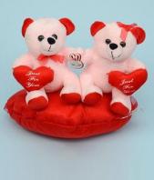 Charming Teddy Couple Gifts toHyderabad, teddy to Hyderabad same day delivery