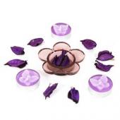 Exquisite Floral Design Candles Gifts toCottonpet, Diya Set to Cottonpet same day delivery