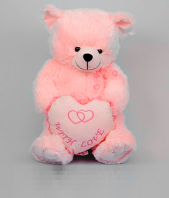 Baby Pink Teddy Bear Gifts toOjhar, teddy to Ojhar same day delivery